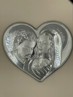 Срібна ікона Свята Родина (код 951562) 34*30 см