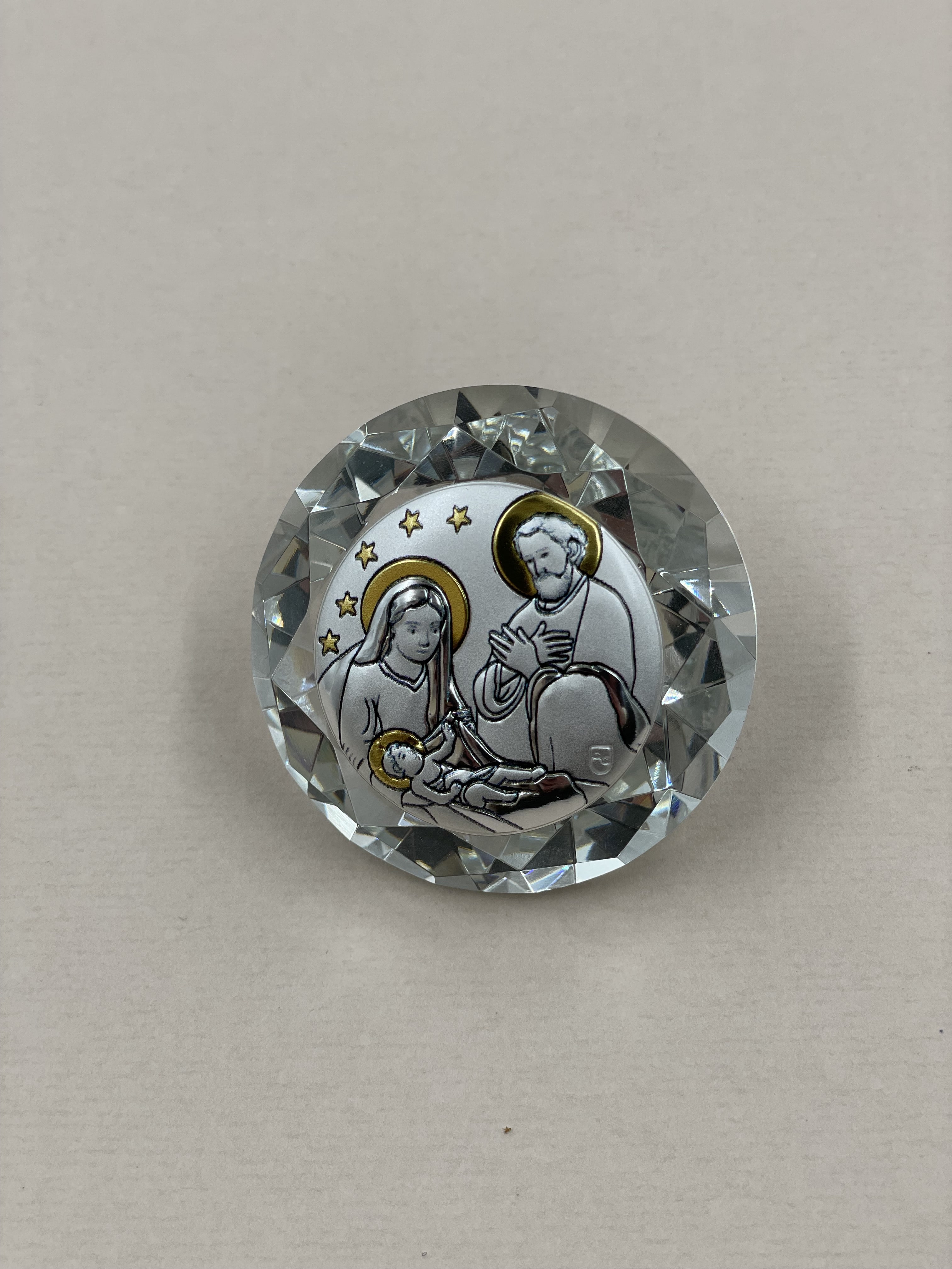 Срібна ікона Різдво Христове (1466 А 3016 О) 8*8 см