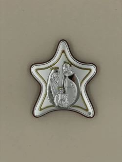 Срібна ікона Різдво Христове (С801D1434 O) 7*10 см