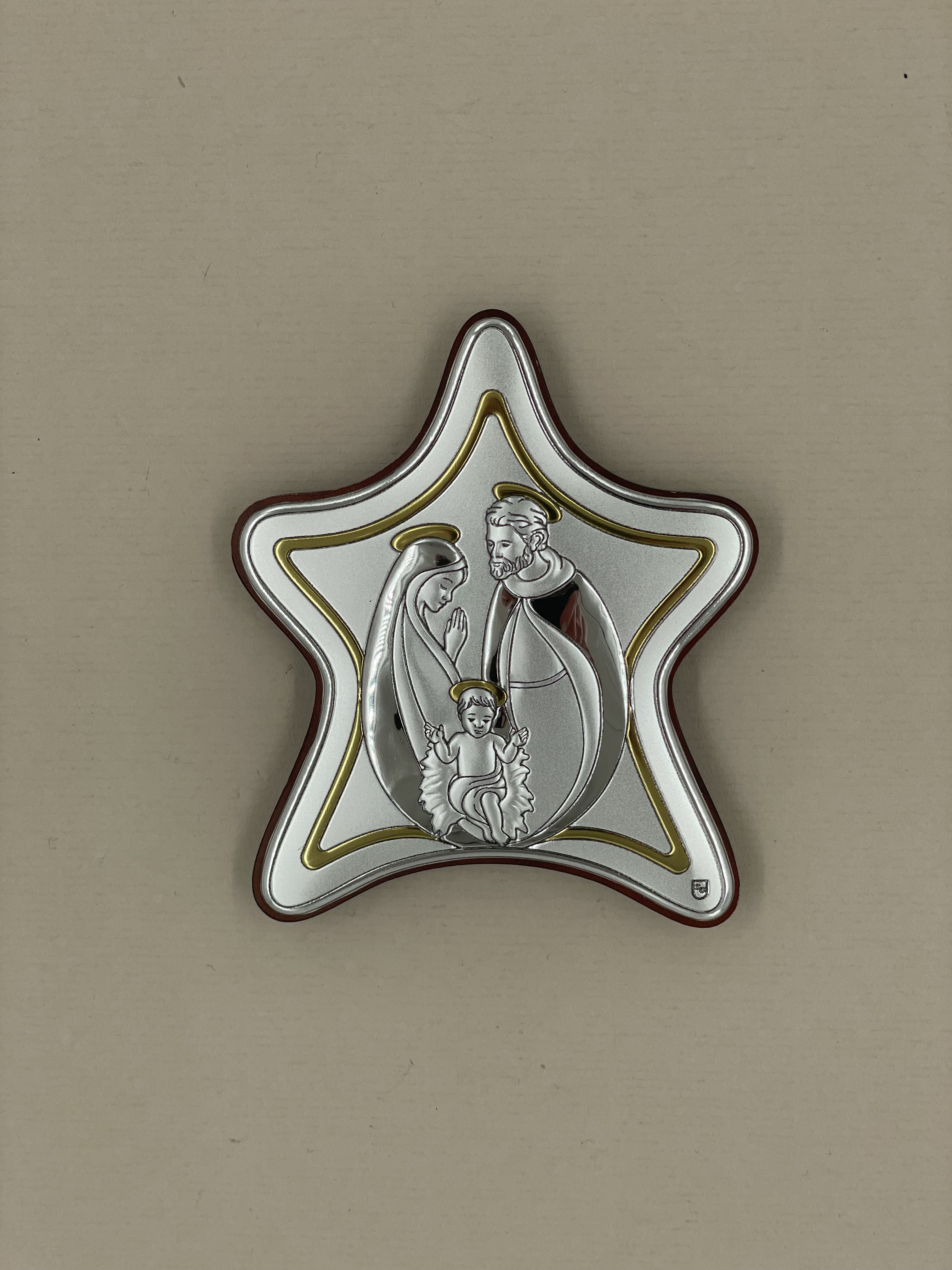 Срібна ікона Різдво Христове (С801D1434 O) 7*10 см